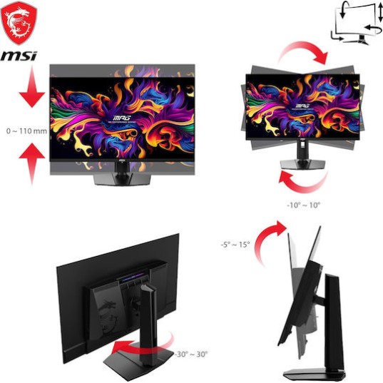 MSI MPG 321URXDE QD-OLED HDR Monitor 31.5