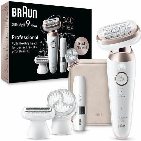 Braun Silk-epil 9 Flex Αποτριχωτική Μηχανή Epilator για Πρόσωπο & Σώμα