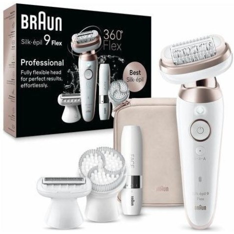 Braun Silk-epil 9 Flex Αποτριχωτική Μηχανή Epilator για Πρόσωπο & Σώμα