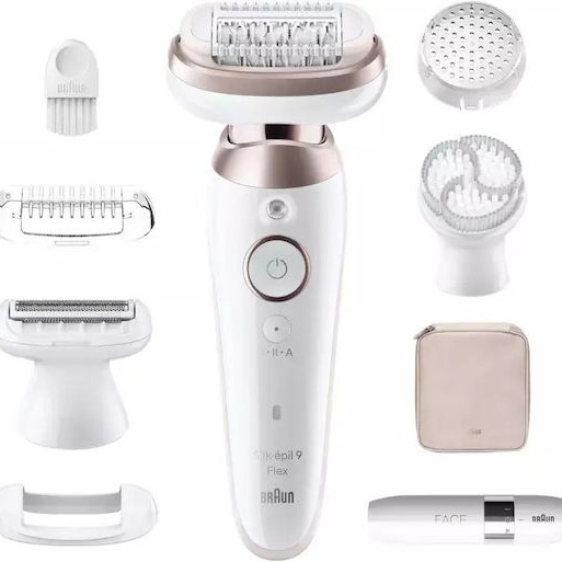 Braun Silk-epil 9 Flex Αποτριχωτική Μηχανή Epilator για Πρόσωπο & Σώμα