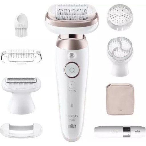 Braun Silk-epil 9 Flex Αποτριχωτική Μηχανή Epilator για Πρόσωπο & Σώμα