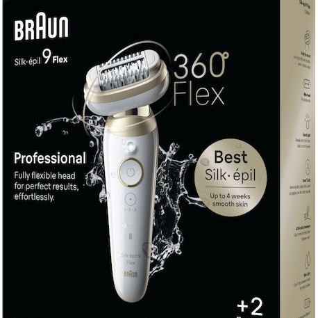 Braun Silk Epil 9 Flex Αποτριχωτική Μηχανή Epilator για Πρόσωπο & Σώμα SES9-011/3D