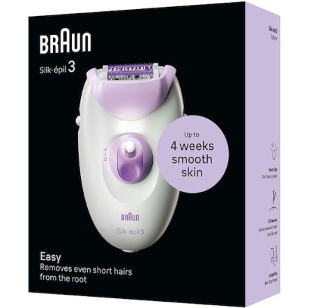 Braun Silk-Epil 3 Αποτριχωτική Μηχανή Epilator για Σώμα & Μπικίνι SE3000