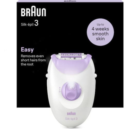 Braun Silk-Epil 3 Αποτριχωτική Μηχανή Epilator για Σώμα & Μπικίνι SE3000