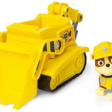 Spin Master Paw Patrol Rubble Αυτοκινητάκι Bulldozer για 3+ Ετών