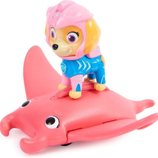 Spin Master Παιχνίδι Μινιατούρα Aqua Pups Paw Patrol Skye & Manta Ray για 3+ Ετών