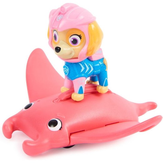 Spin Master Παιχνίδι Μινιατούρα Aqua Pups Paw Patrol Skye & Manta Ray για 3+ Ετών
