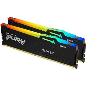 Kingston Fury Beast RGB DDR5 64GB RAM με 2x32GB Modules και Ταχύτητα 5600 για Desktop