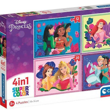 Παιδικό Puzzle Supercolor - Disney Πριγκίπισσες 72pcs για 3+ Ετών Clementoni