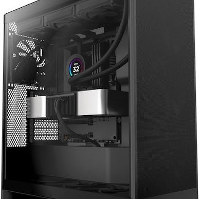 NZXT H7 Flow Midi Tower Κουτί Υπολογιστή με Πλαϊνό Παράθυρο Μαύρο