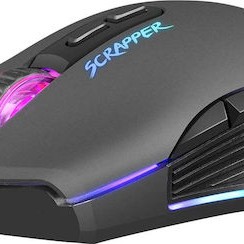 Natec Scrapper RGB Gaming Ποντίκι 6400 DPI Μαύρο