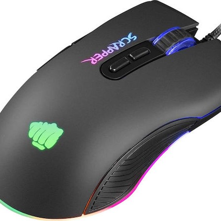 Natec Scrapper RGB Gaming Ποντίκι 6400 DPI Μαύρο