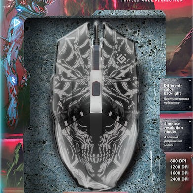 Defender Prototype GM-670L RGB Gaming Ποντίκι Μαύρο