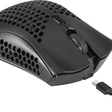 Defender Warlock GM-709L Ασύρματο RGB Gaming Ποντίκι Μαύρο