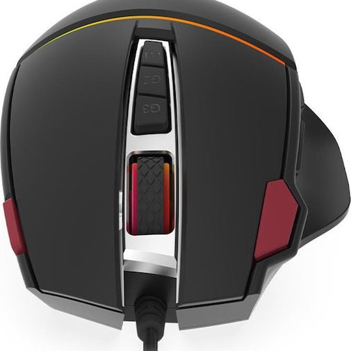 Krux Fuze Pro RGB Gaming Ποντίκι 12000 DPI Μαύρο