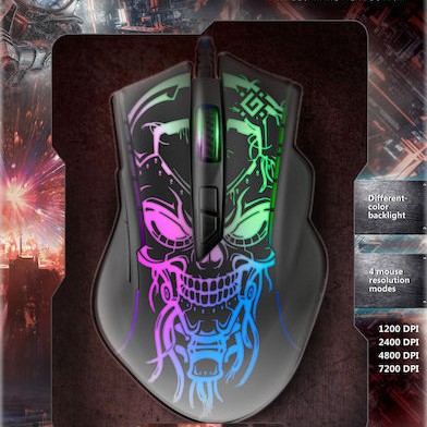 Defender Bulletstorm GM-928 RGB Gaming Ποντίκι 7200 DPI Μαύρο