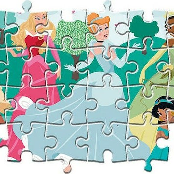 Παιδικό Puzzle Supercolor Princess 104pcs για 4+ Ετών Clementoni