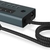 Icy Box USB 3.2 Hub 10 Θυρών με σύνδεση USB-A & Θύρα Φόρτισης Γκρι