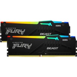 Kingston Fury Beast RGB DDR5 64GB RAM με 2x32GB Modules και Ταχύτητα 6000 για Desktop