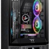 Thermaltake The Tower 300 Micro Tower Κουτί Υπολογιστή με Πλαϊνό Παράθυρο και RGB Φωτισμό Μαύρο
