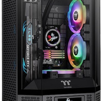 Thermaltake The Tower 300 Micro Tower Κουτί Υπολογιστή με Πλαϊνό Παράθυρο και RGB Φωτισμό Μαύρο