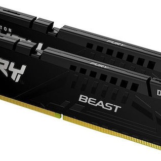 Kingston Fury Beast DDR5 64GB RAM με 2x32GB Modules και Ταχύτητα 6400 για Desktop