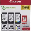 Canon PG-545 XL x2 / CL-546 XL Γνήσιο Photo Value Pack με 3 Μελάνια Εκτυπωτή InkJet Photo Μαύρο / Πολλαπλό (Color) (8286B015)