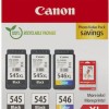 Canon PG-545 XL x2 / CL-546 XL Γνήσιο Photo Value Pack με 3 Μελάνια Εκτυπωτή InkJet Photo Μαύρο / Πολλαπλό (Color) (8286B015)