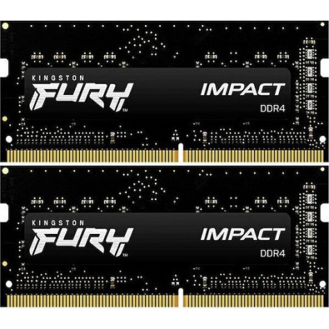 Kingston Fury Impact DDR4 16GB RAM με 2x8GB Modules και Ταχύτητα 3200 για Laptop