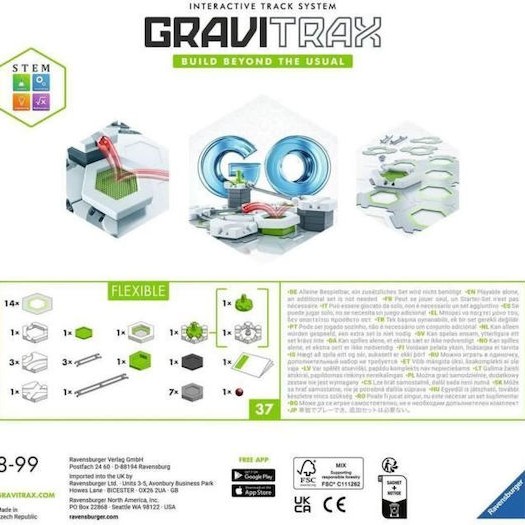Ravensburger Go Flexible STEM Εκπαιδευτικό Παιχνίδι Μηχανικής Gravitrax για 8+ Ετών