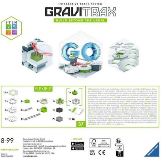 Ravensburger Go Flexible STEM Εκπαιδευτικό Παιχνίδι Μηχανικής Gravitrax για 8+ Ετών
