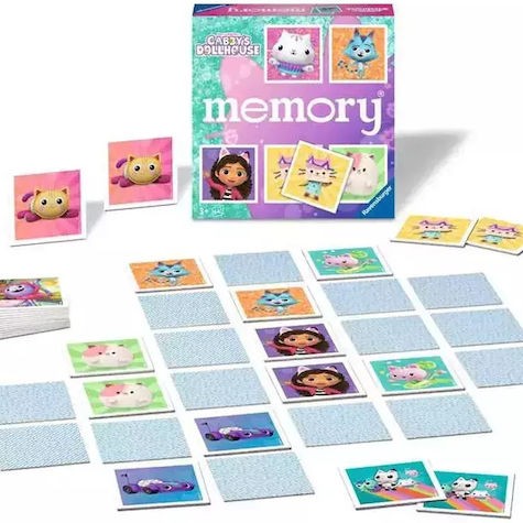 Επιτραπέζιο Παιχνίδι Memory Το Κουκλόσπιτο Της Γκάμπι για 1+ Παίκτες 3+ Ετών (EN) Ravensburger