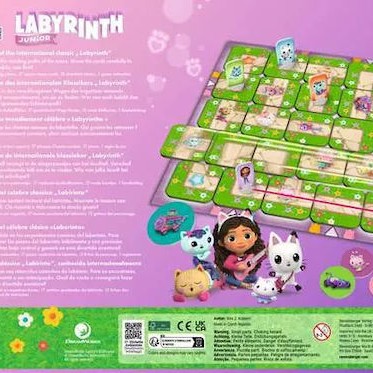 Επιτραπέζιο Παιχνίδι Gabby's Dollhouse Junior Labyrinth για 2-4 Παίκτες 4+ Ετών (EN) Ravensburger