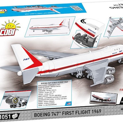 Cobi Τουβλάκια Boeing 747 First Flight 1969 για 7+ Ετών 1051τμχ