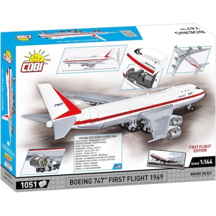 Cobi Τουβλάκια Boeing 747 First Flight 1969 για 7+ Ετών 1051τμχ
