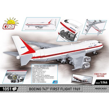 Cobi Τουβλάκια Boeing 747 First Flight 1969 για 7+ Ετών 1051τμχ