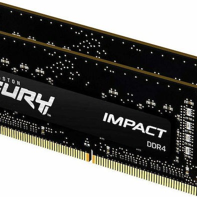 Kingston Fury Impact DDR4 32GB RAM με 2x16GB Modules και Ταχύτητα 3200 για Laptop