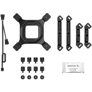 Deepcool AK620 Zero Dark Zoria Ψύκτρα Επεξεργαστή Διπλού Ανεμιστήρα για Socket 1200/1700/2011/2066