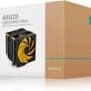 Deepcool AK620 Zero Dark Zoria Ψύκτρα Επεξεργαστή Διπλού Ανεμιστήρα για Socket 1200/1700/2011/2066