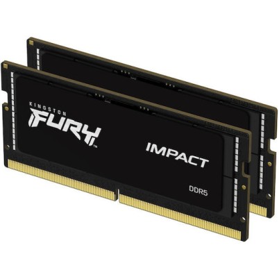 Kingston Fury Impact DDR5 64GB RAM με 2x32GB Modules και Ταχύτητα 5600 για Laptop