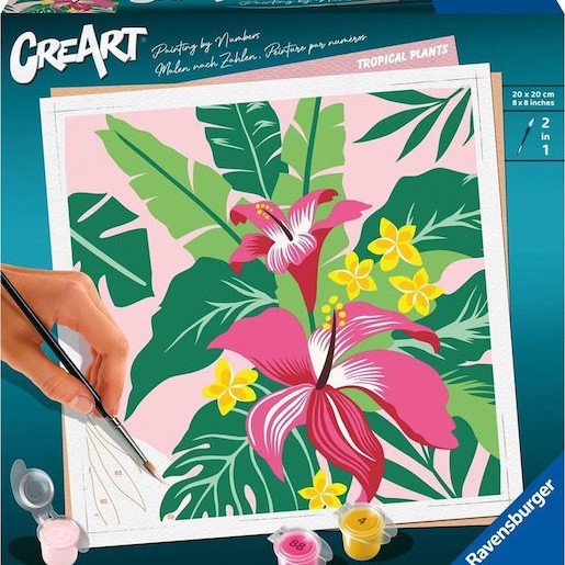 Ravensburger Paint By Numbers Tropical Plants