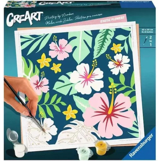Ravensburger Paint By Numbers Exotic Flowers