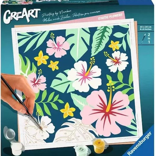 Ravensburger Paint By Numbers Exotic Flowers