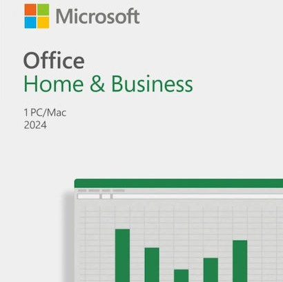 Microsoft Office Home & Business 2024 Αγγλικά συμβατό με Mac/Windows για 1 Χρήστη Eurozone Medialess P8