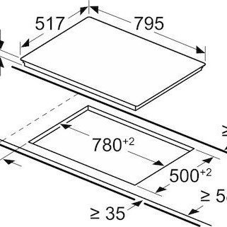 Neff N 70 Κεραμική Εστία Αυτόνομη με Λειτουργία Κλειδώματος 79.5x51.7εκ.