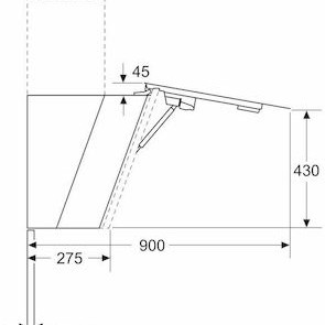 Neff Απορροφητήρας Καμινάδα 80cm Μαύρος
