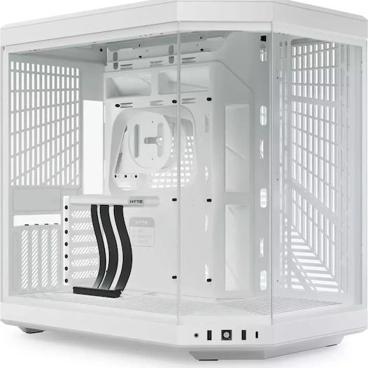 HYTE Y70 Midi Tower Κουτί Υπολογιστή με Πλαϊνό Παράθυρο Snow White