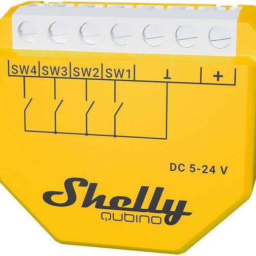 Shelly Wave I4 DC Ενδιάμεσος Διακόπτης