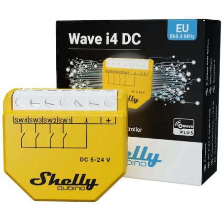 Shelly Wave I4 DC Ενδιάμεσος Διακόπτης