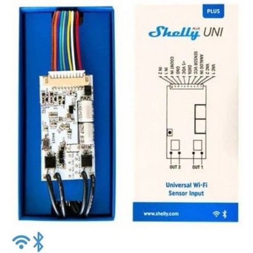 Shelly Plus Uni Smart Ενδιάμεσος Διακόπτης Wi-Fi